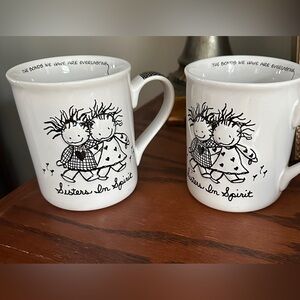 White “Sisters in Spirit” ' Mug Set